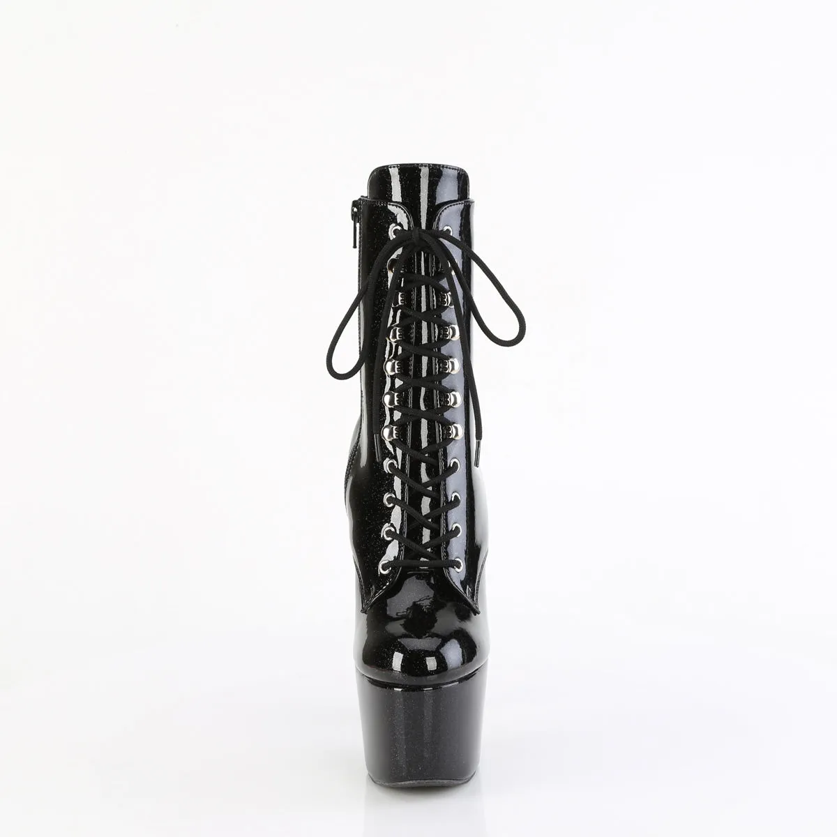 ADORE-1020GP Pleaser Black Glitter Sexy Platform Shoes (Pole Dancing Heels)