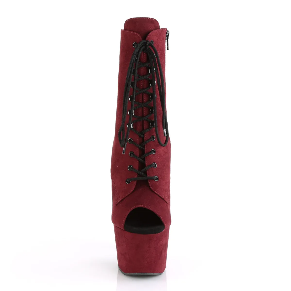 ADORE-1021FS Pleaser Burgundy Sexy Platform Shoes (Pole Dancing Heels)