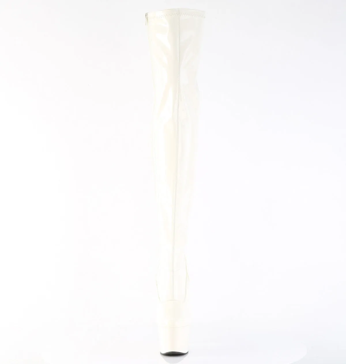 ADORE-3000 Pleaser Off White Faux Leather Sexy Platform Shoes (Pole Dancing Heels)