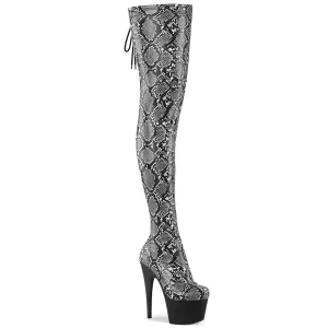 ADORE-3008SP-BT Pleaser Grey Sexy Platform Shoes (Pole Dancing Heels)