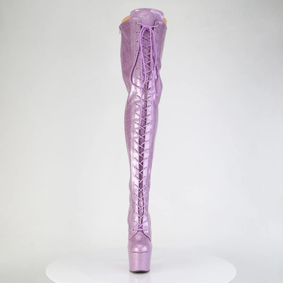 ADORE-3020GP Pleaser Lilac Glitter Sexy Platform Shoes (Pole Dancing Heels)