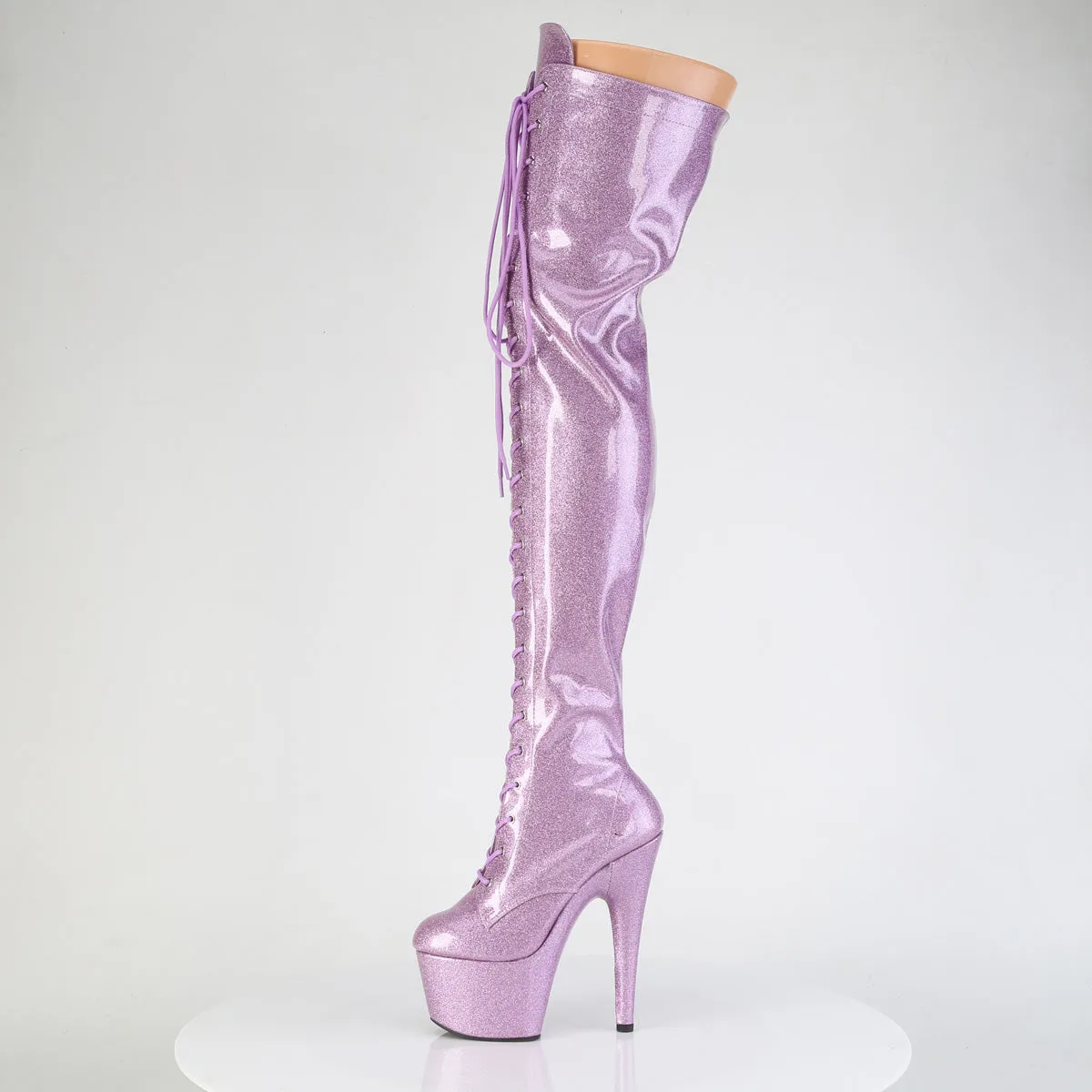 ADORE-3020GP Pleaser Lilac Glitter Sexy Platform Shoes (Pole Dancing Heels)
