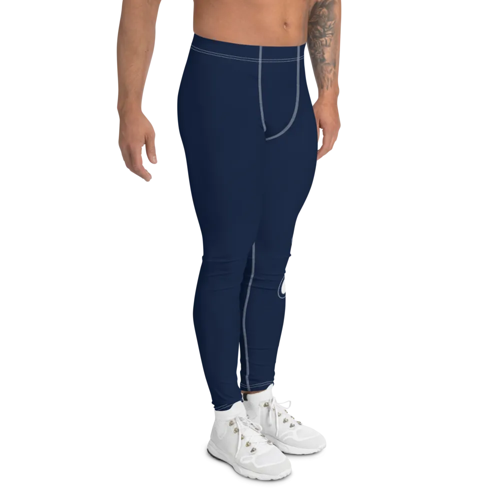 Athletic Apparatus Black White logo White Stitch V3 Men's Leggings