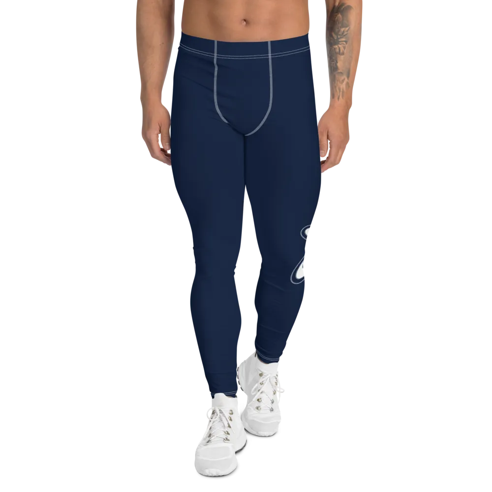Athletic Apparatus Black White logo White Stitch V3 Men's Leggings