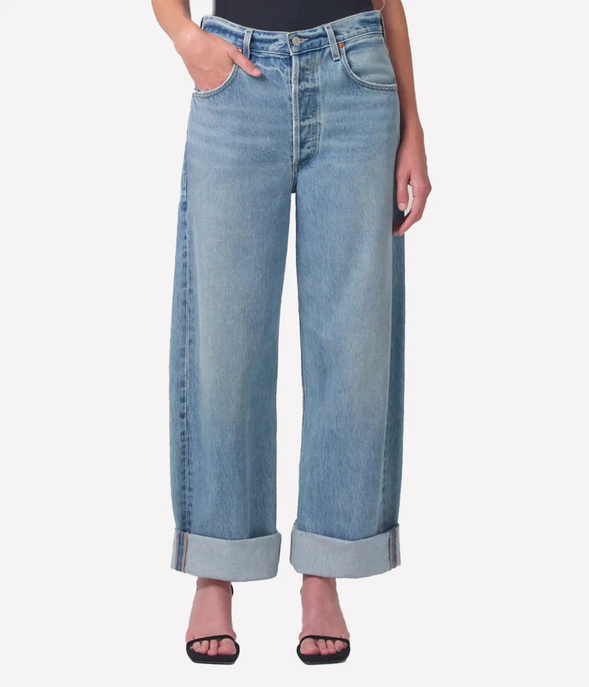 Ayla Baggy Jean in Skylight