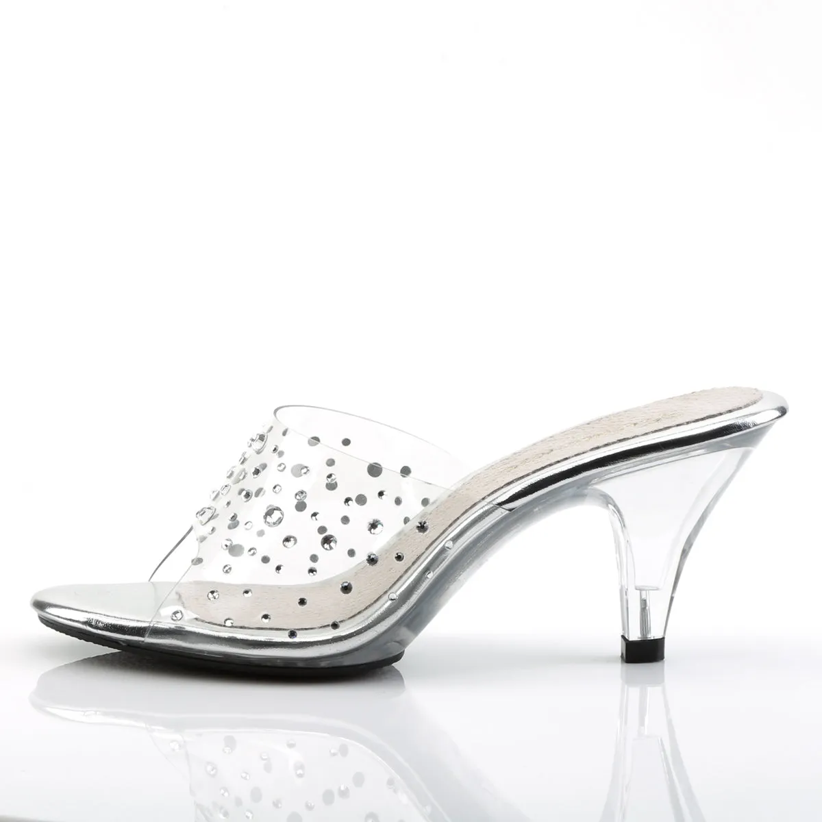 BELLE-301RS Fabulicious 3" Belle Clear Sexy Shoes (Posing Shoes)