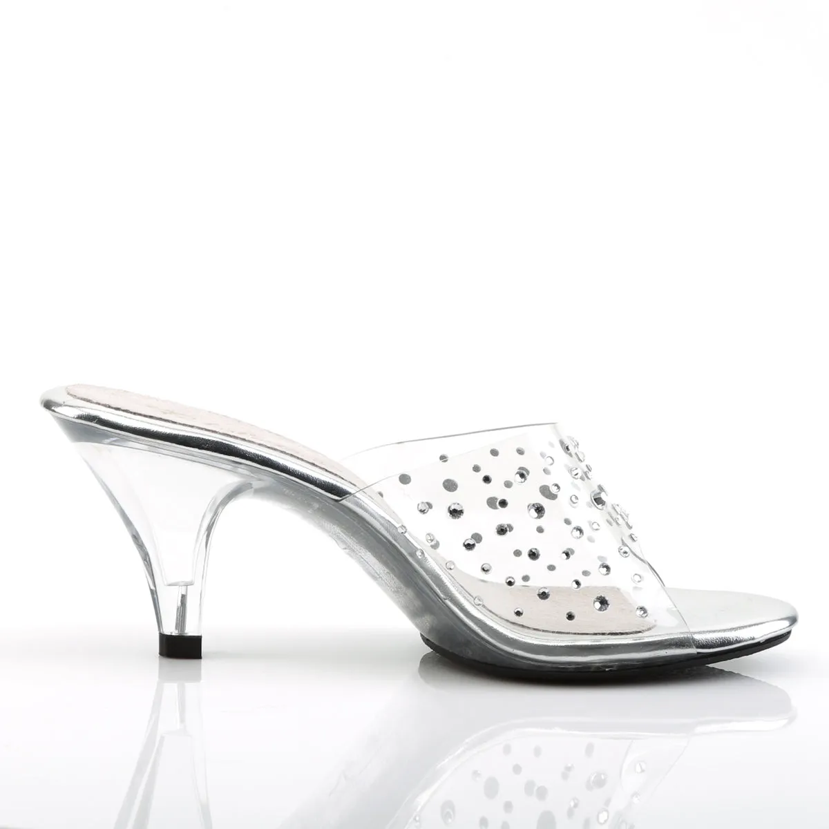 BELLE-301RS Fabulicious 3" Belle Clear Sexy Shoes (Posing Shoes)