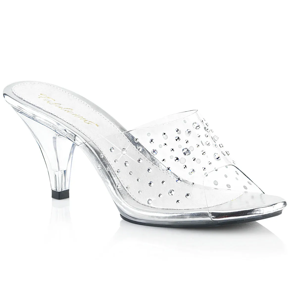 BELLE-301RS Fabulicious 3" Belle Clear Sexy Shoes (Posing Shoes)