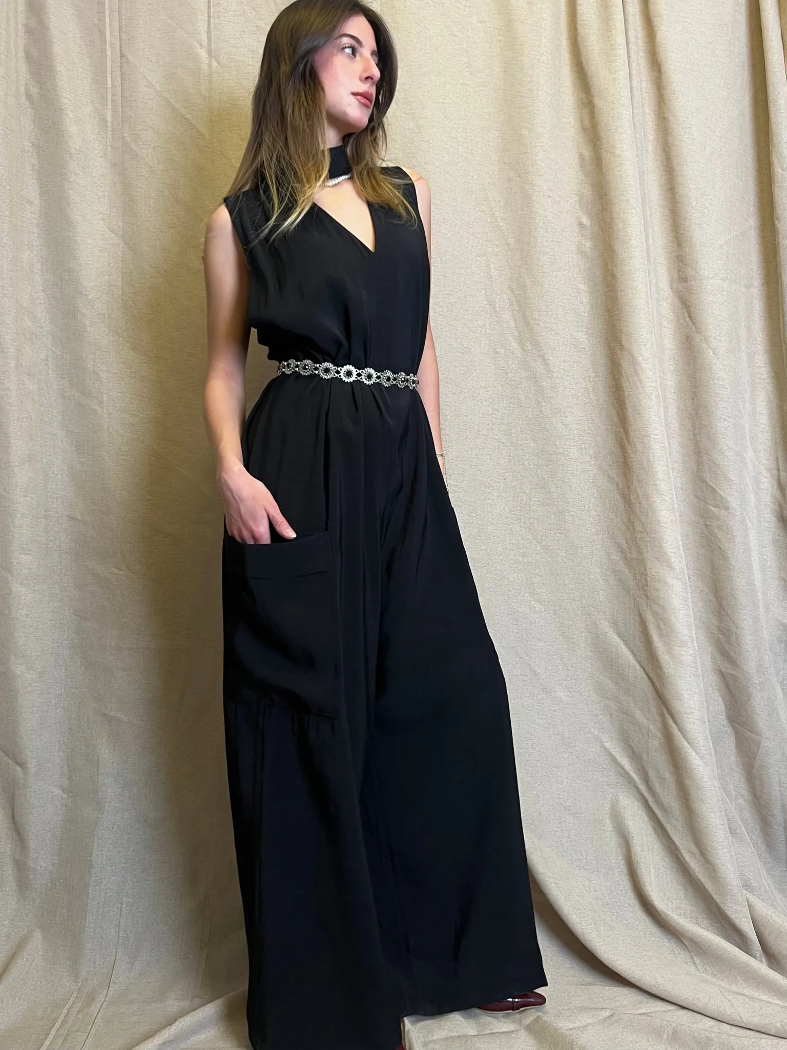 Black Loose Jumpsuit