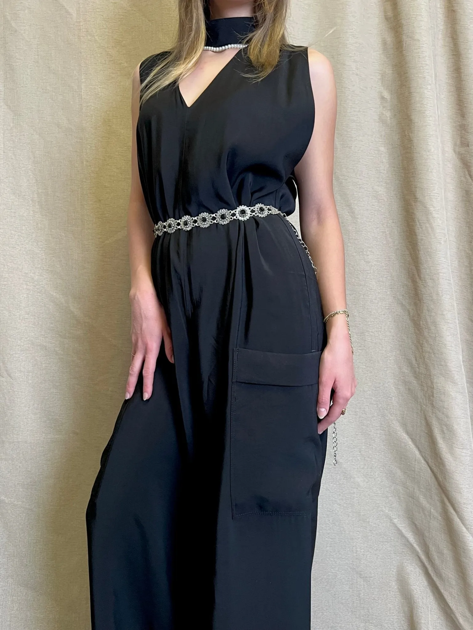 Black Loose Jumpsuit