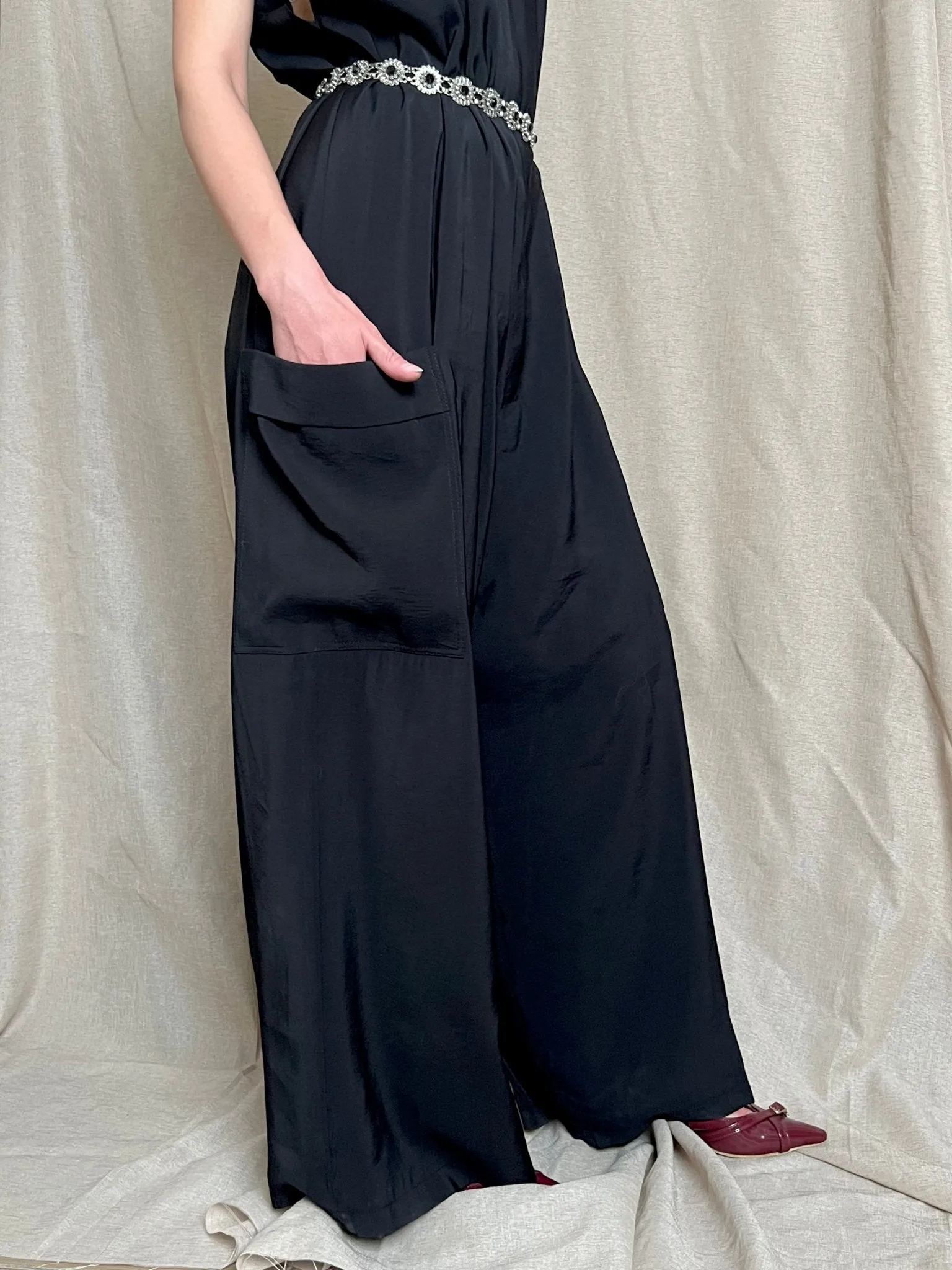Black Loose Jumpsuit