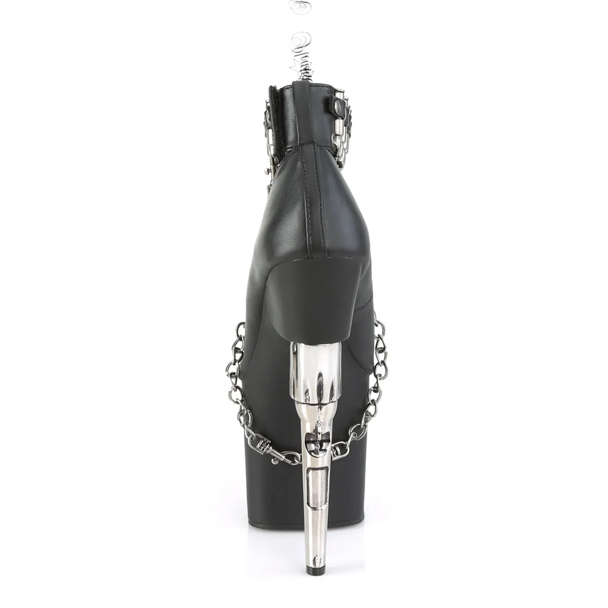 BONDGIRL-783 Pleaser Black Faux Leather Sexy Platform Shoes (Pole Dancing Heels)