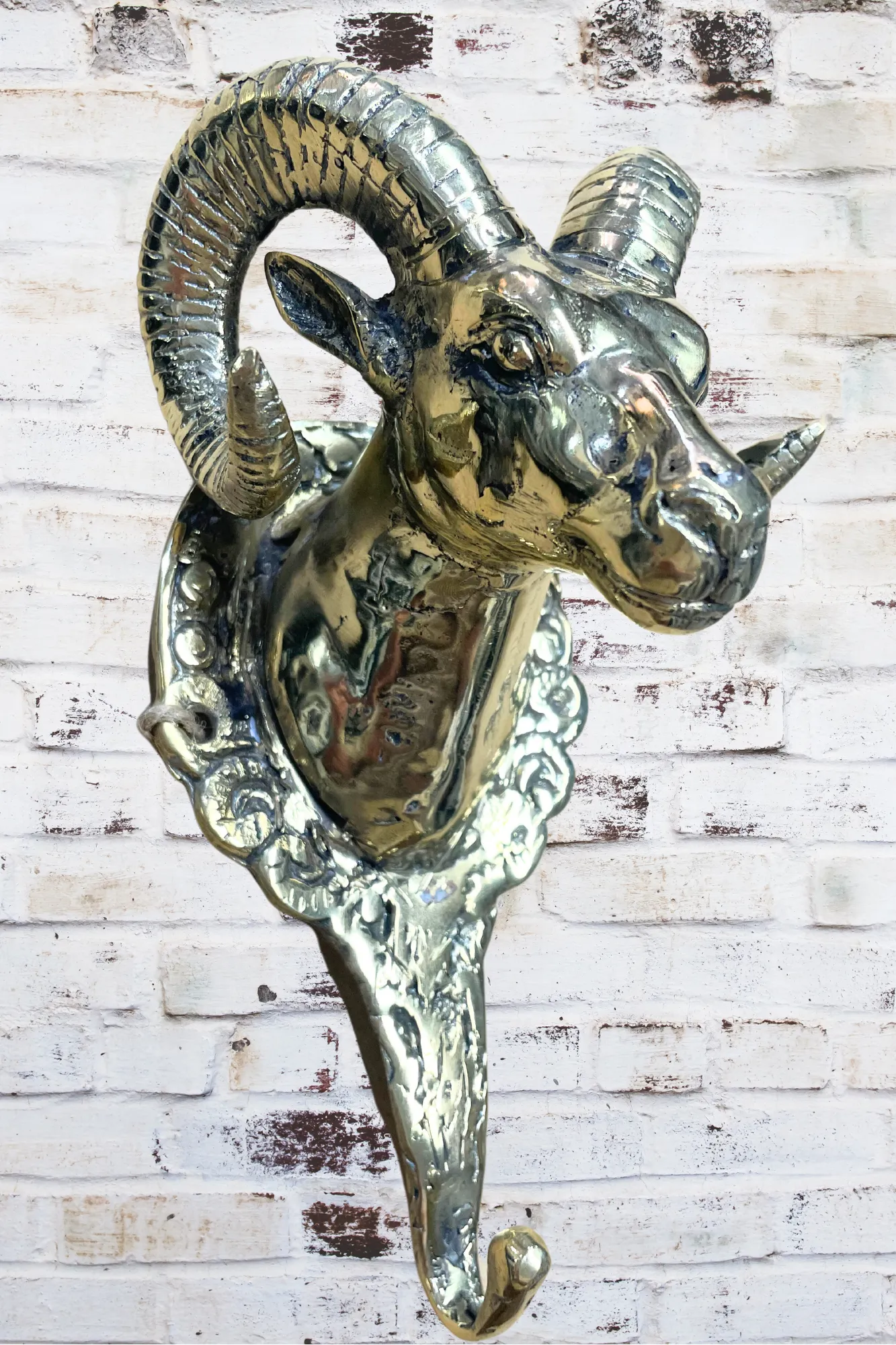 'Capricorn Billy' Brass Wall Hook