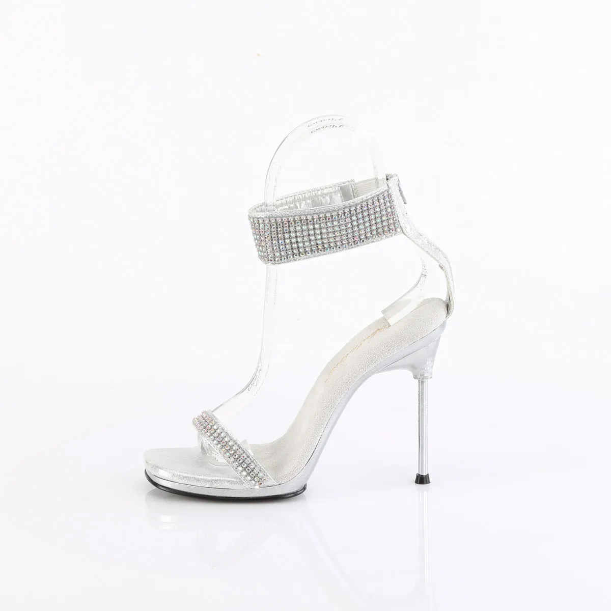 CHIC-40 Fabulicious Sexy Silver Bling Rhinestone Shoes