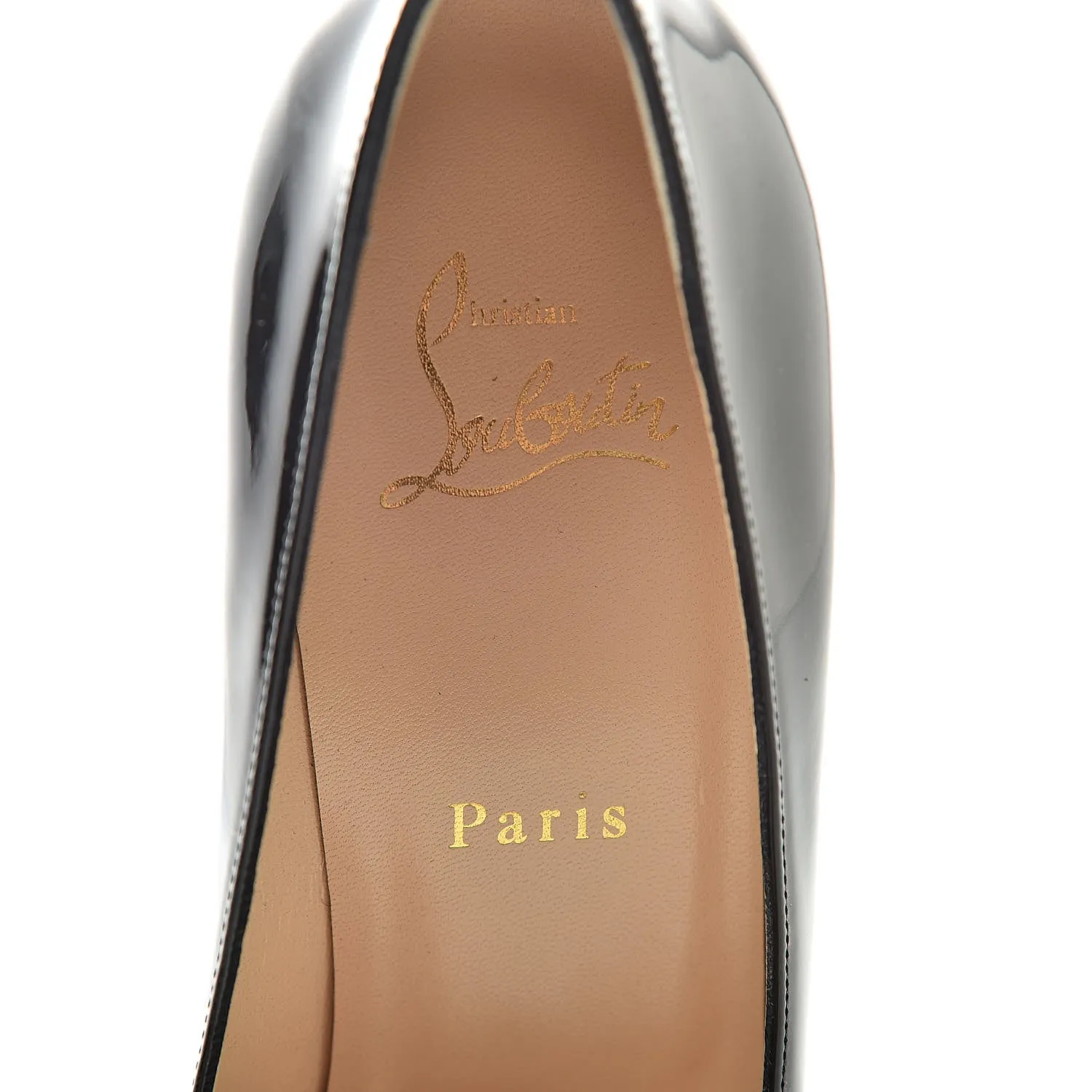 CHRISTIAN LOUBOUTIN PATENT BIANCA NEW SIMPLE PUMPS