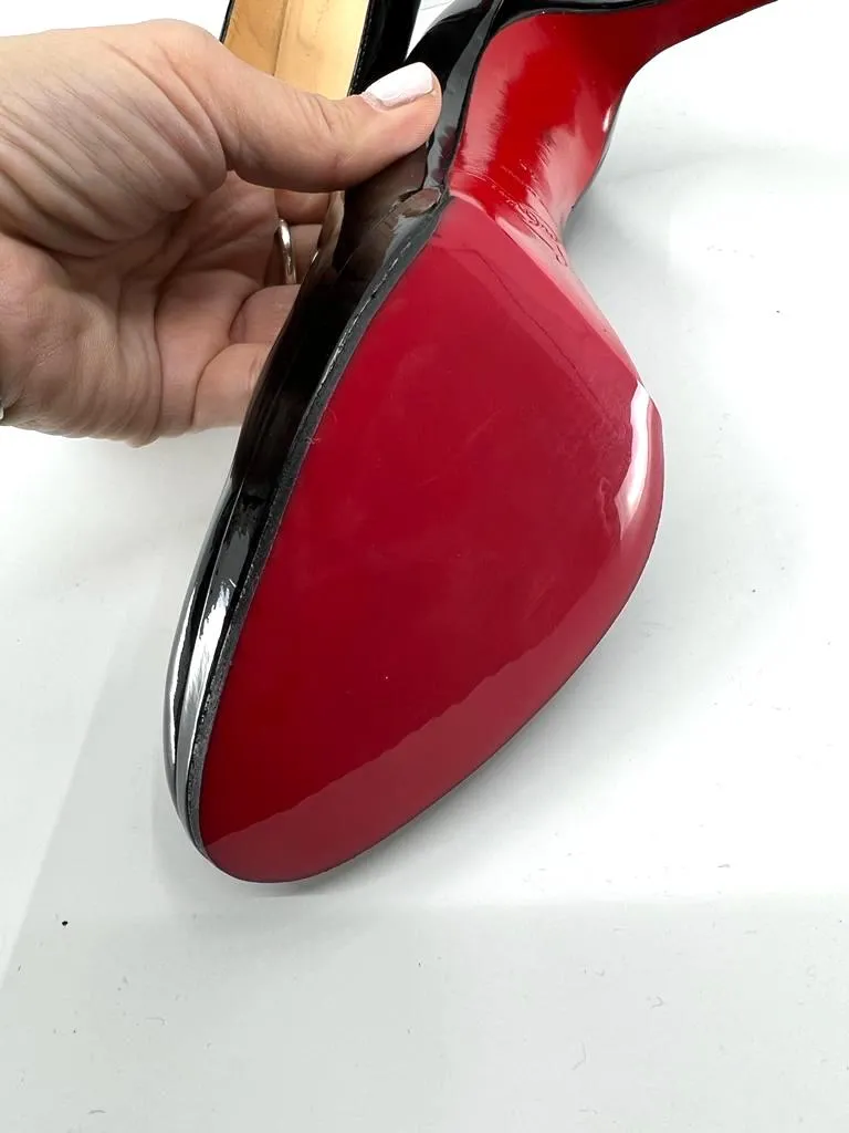 CHRISTIAN LOUBOUTIN PATENT BIANCA NEW SIMPLE PUMPS