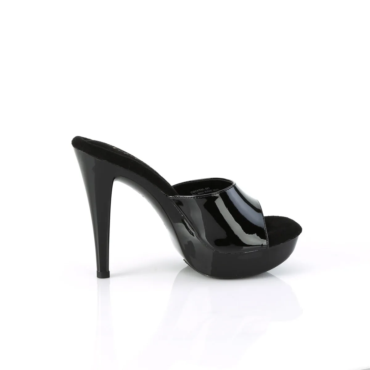 COCKTAIL-501 Fabulicious 5" Cocktail Black Sexy Shoes (High Heels)