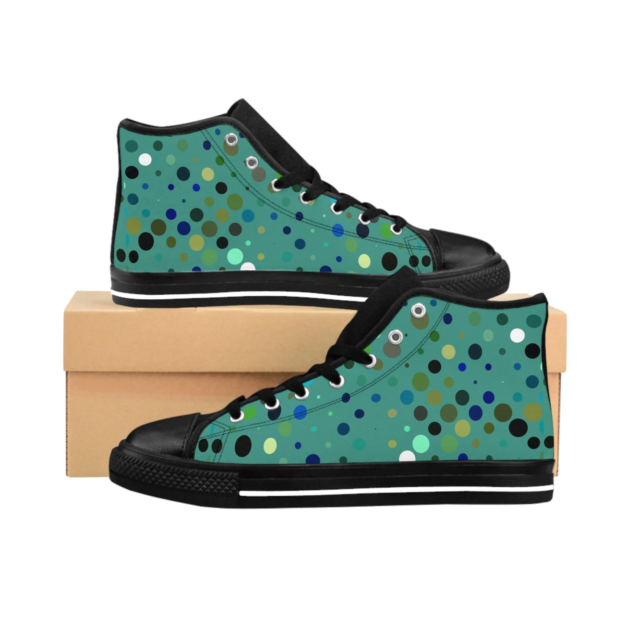Colorful Background Women's Classic Sneakers