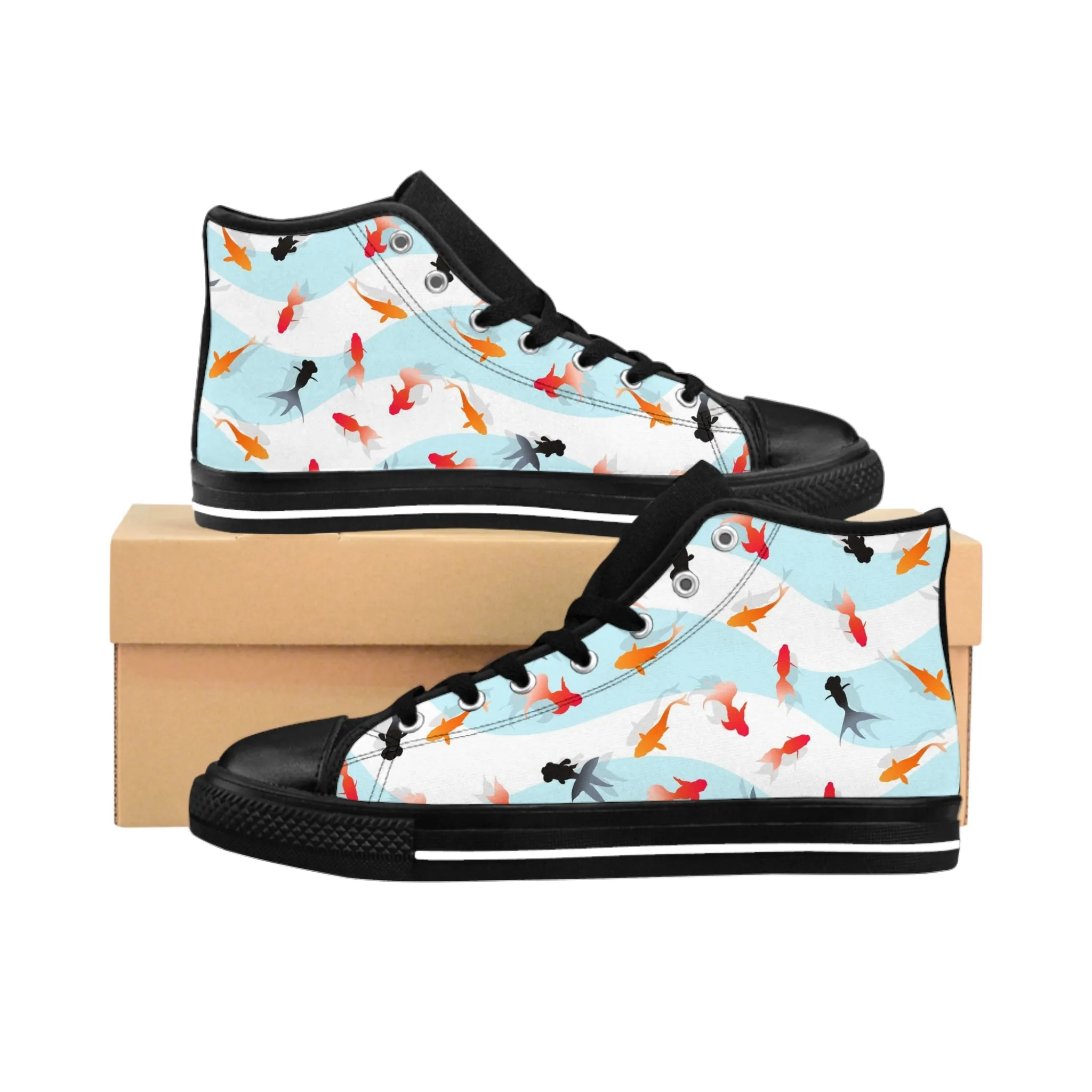 Colorful Goldfish Women's Classic Sneakers