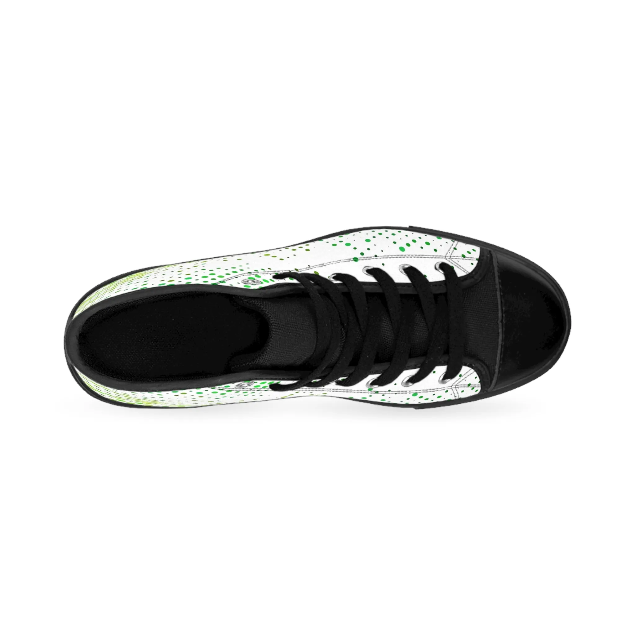 Colorful Green Orbs Women's Classic Sneakers