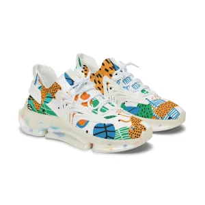 Colorful Women&#039;s Mesh Sneakers - Trendy & Comfortable Athletic Footwear