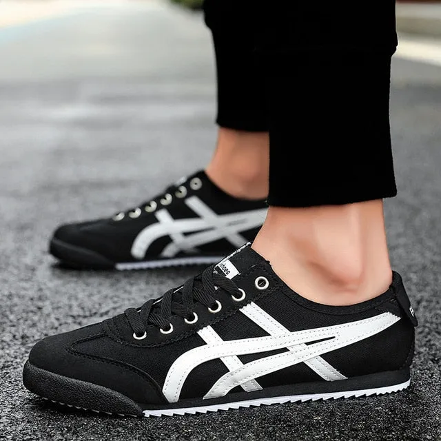 Couple models Onitsuka Agan shoes White canvas shoes Beige Ahgan shoes Red rest shoes Sneakers Men's shoes Women's shoes