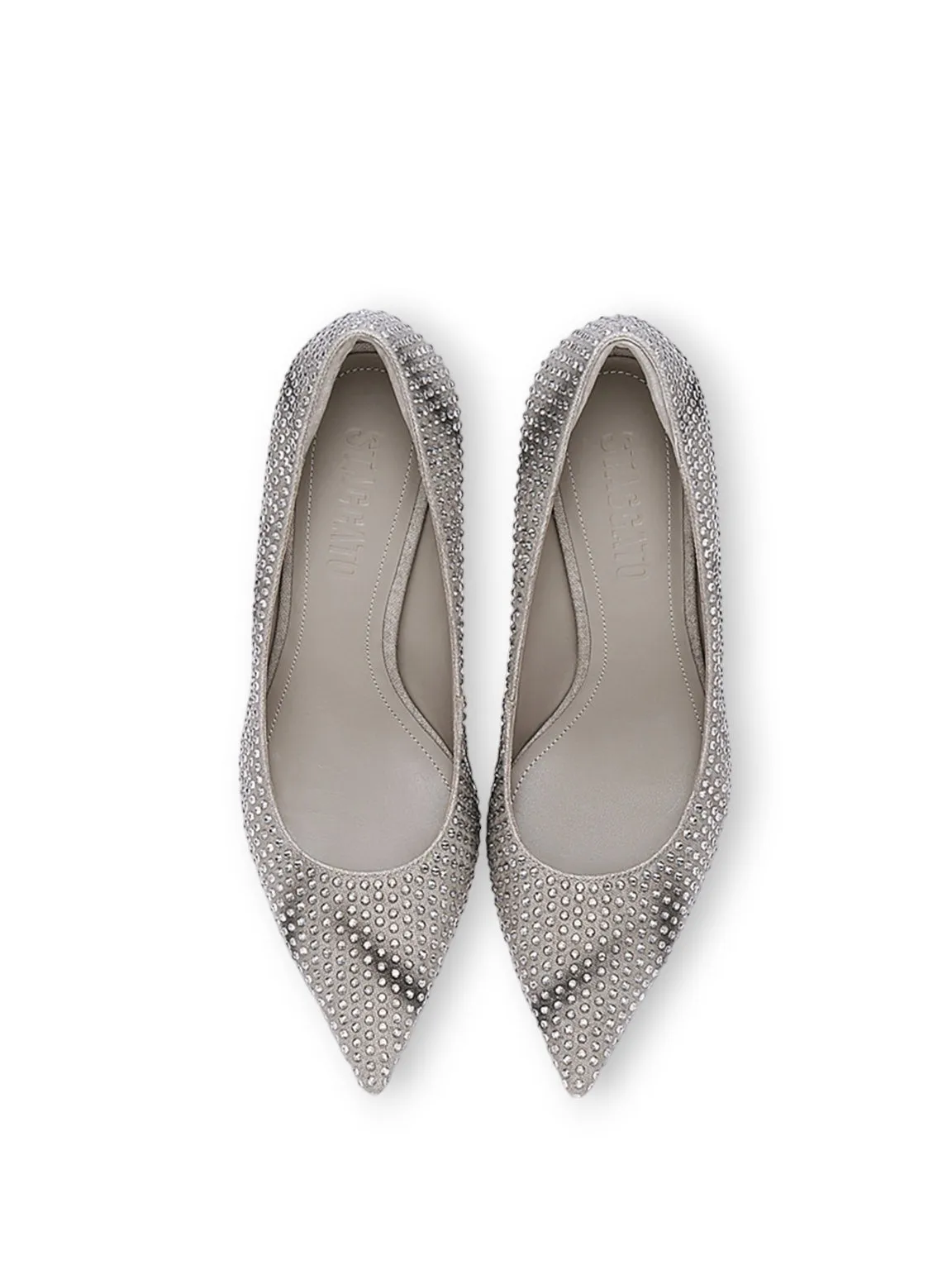 Crystal Chic Pointed Toe Heels
