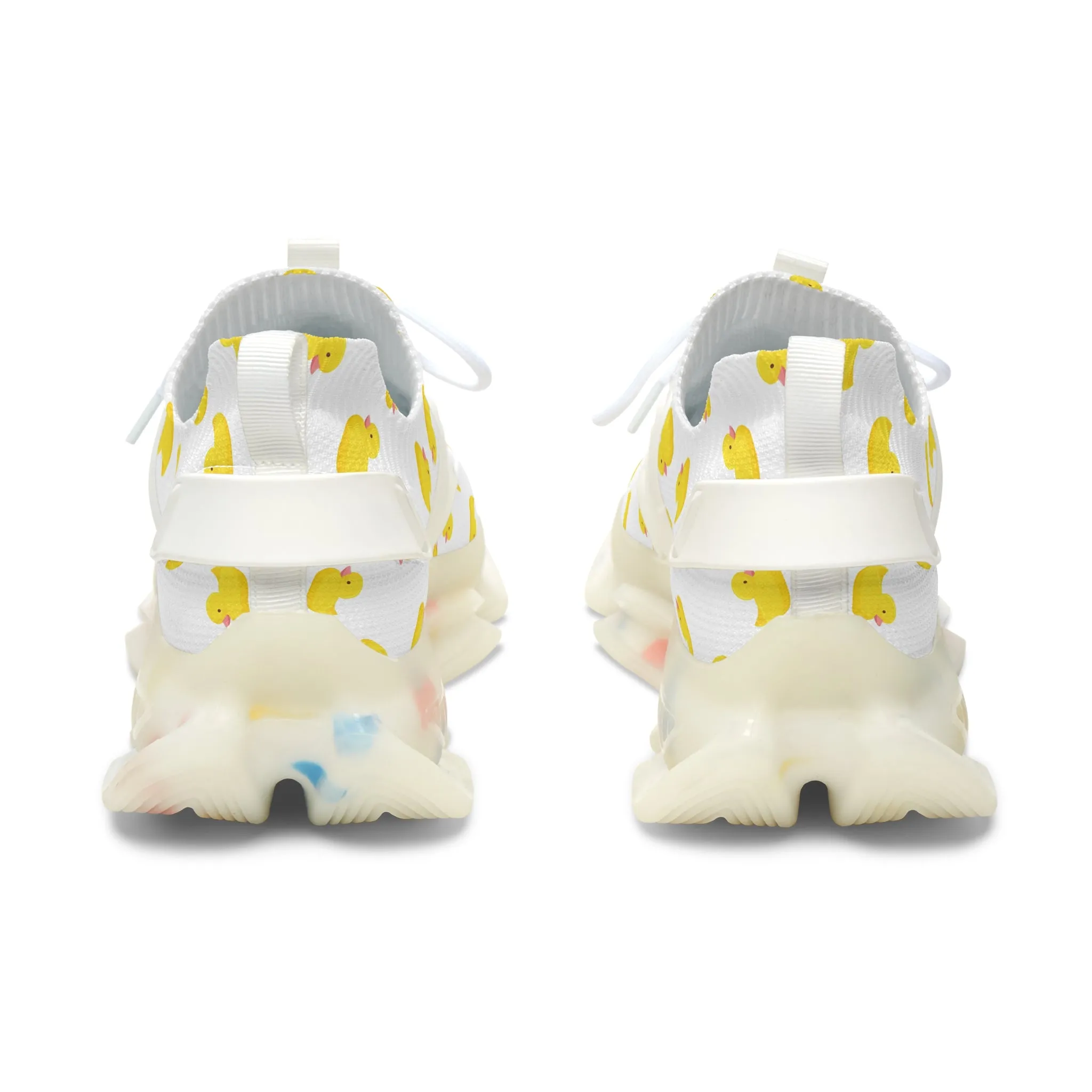 Cute Duck Print Women's Mesh Sneakers