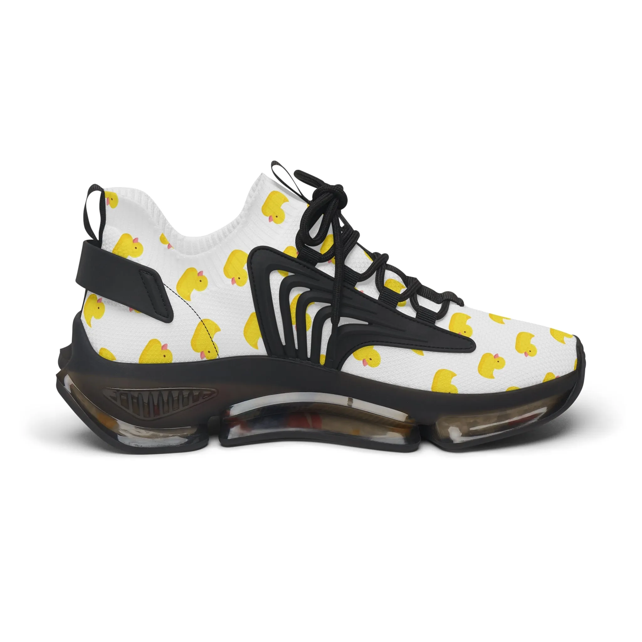 Cute Duck Print Women's Mesh Sneakers