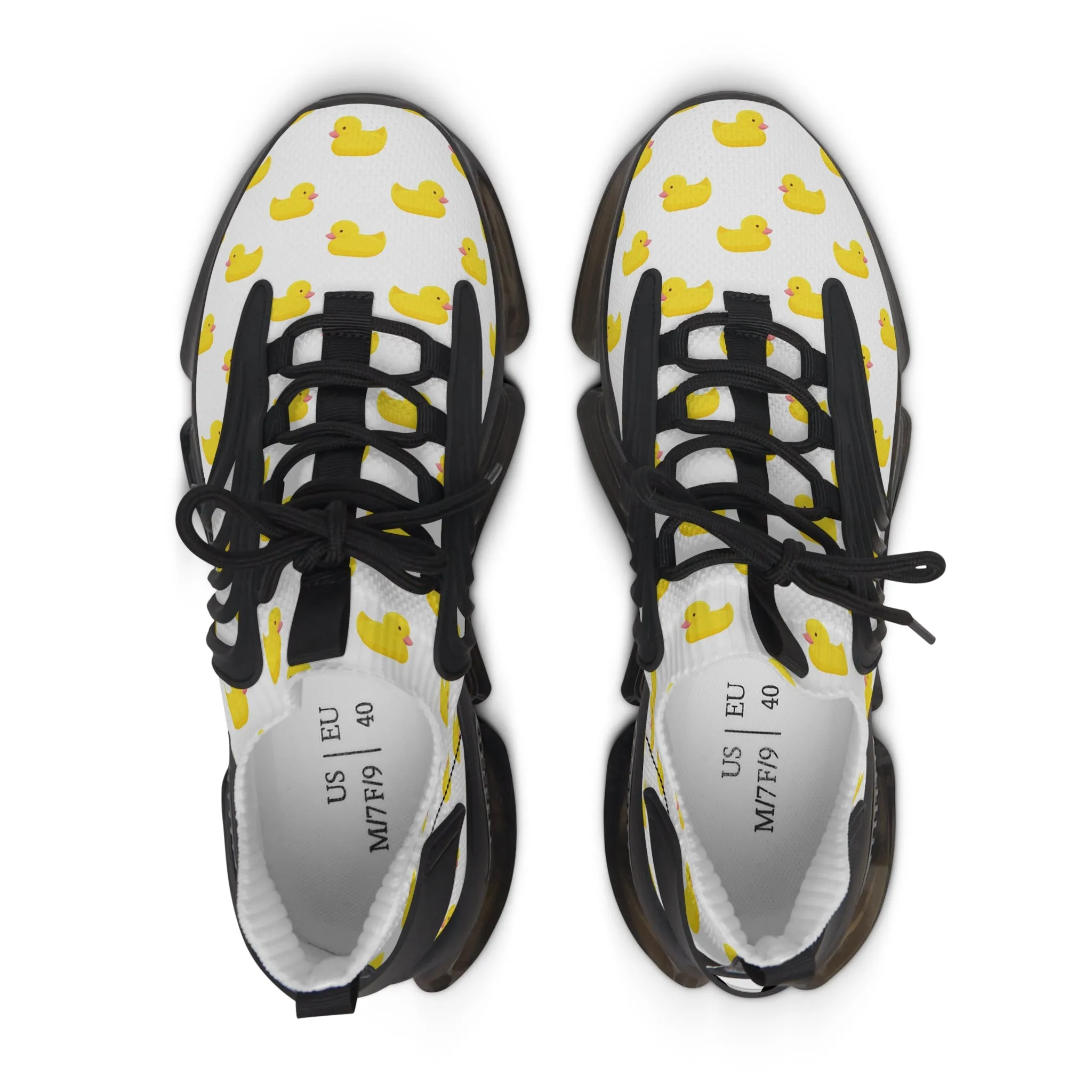 Cute Duck Print Women's Mesh Sneakers