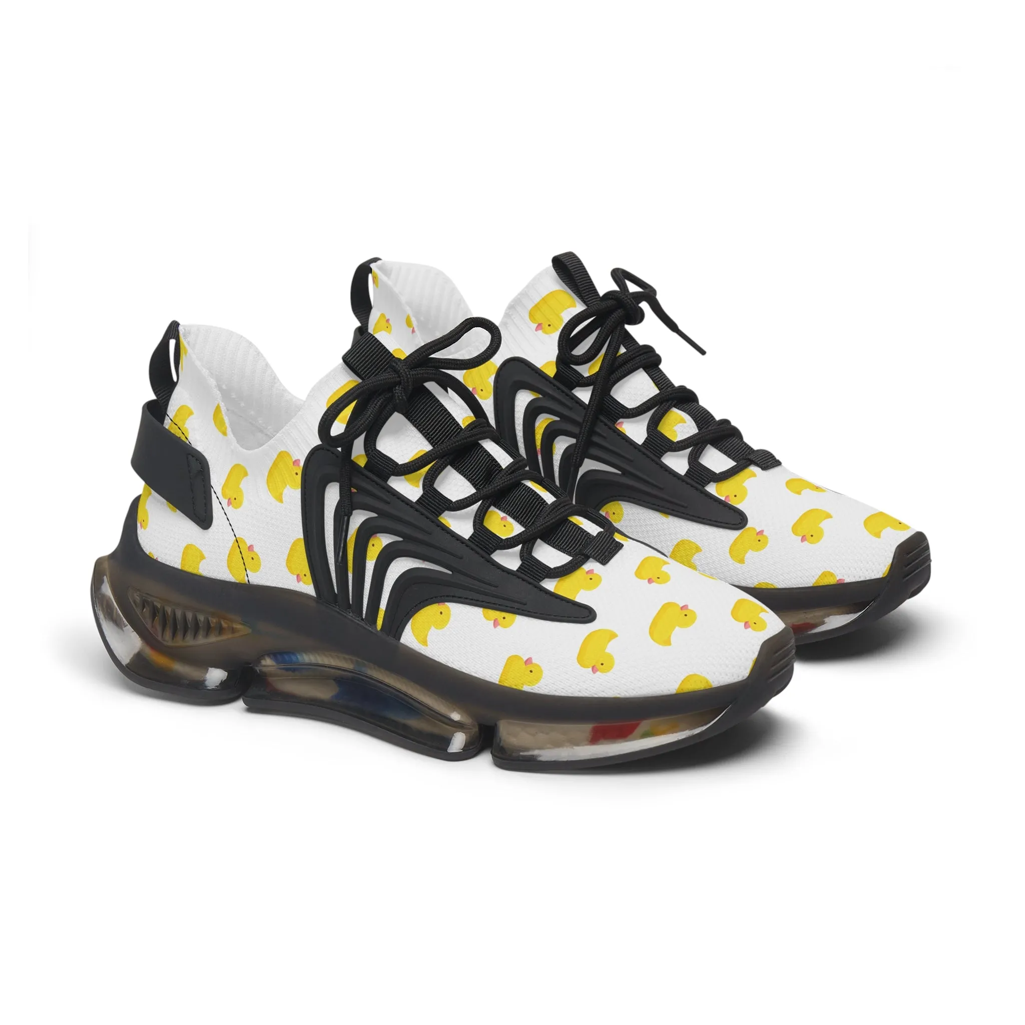 Cute Duck Print Women's Mesh Sneakers