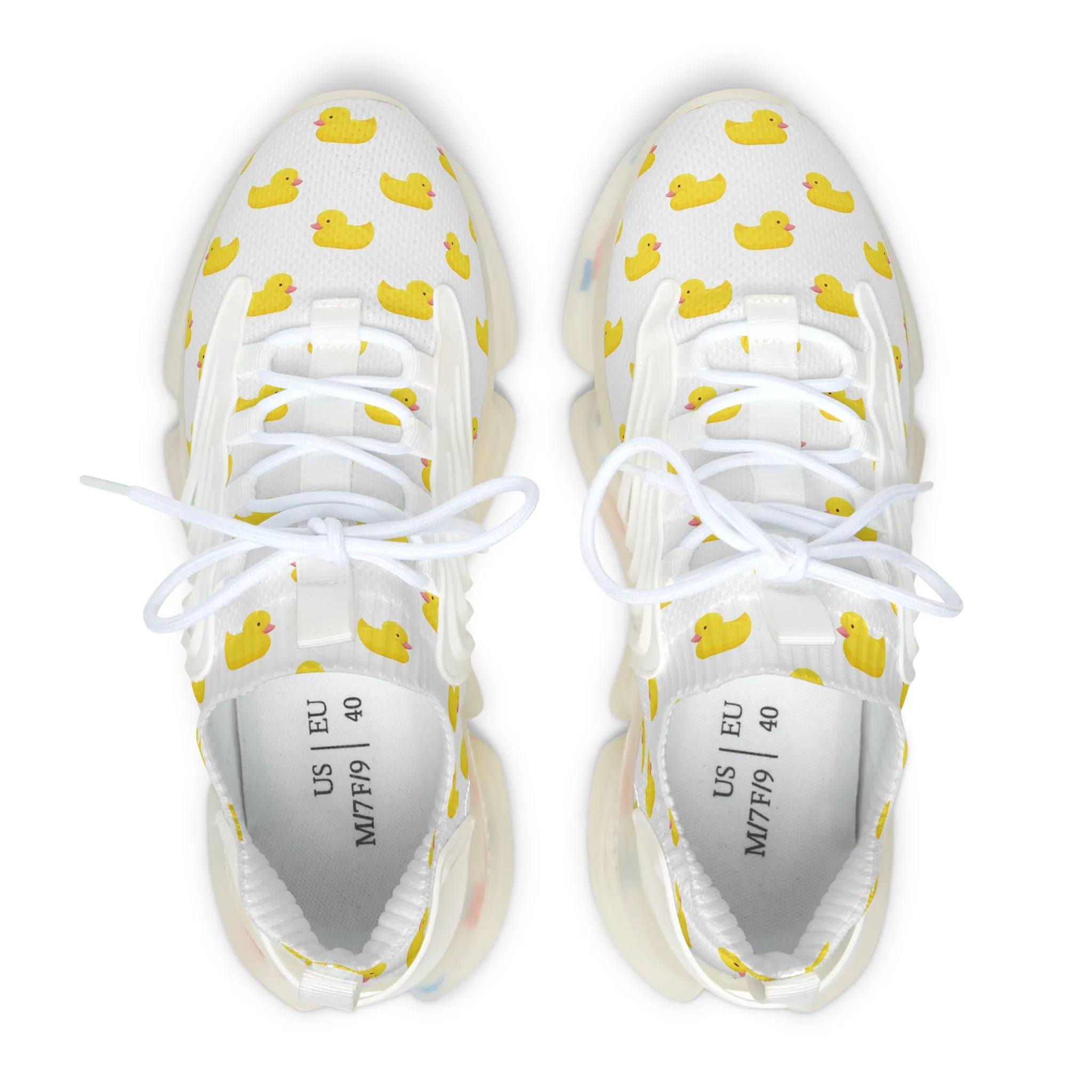 Cute Duck Print Women's Mesh Sneakers