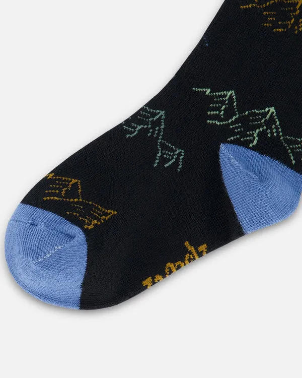 Deux Par Deux Boys Mountain Socks  G20YBS  Anthracite