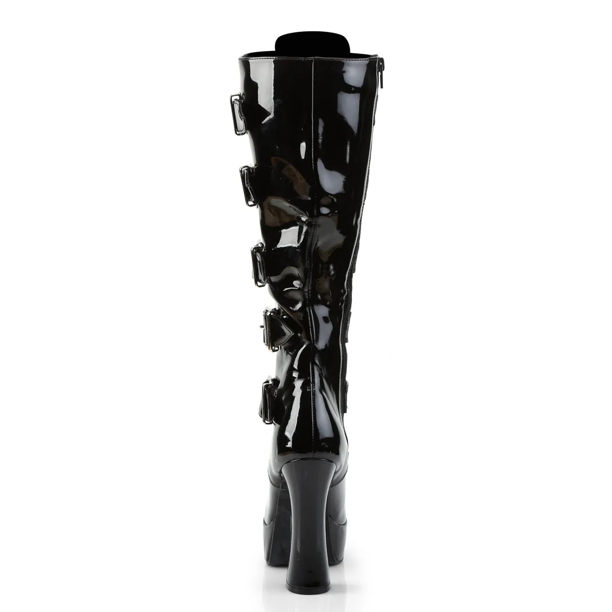 ELECTRA-2042 Pleaser Black Patent Sexy Platform Shoes (Pole Dancing Heels)