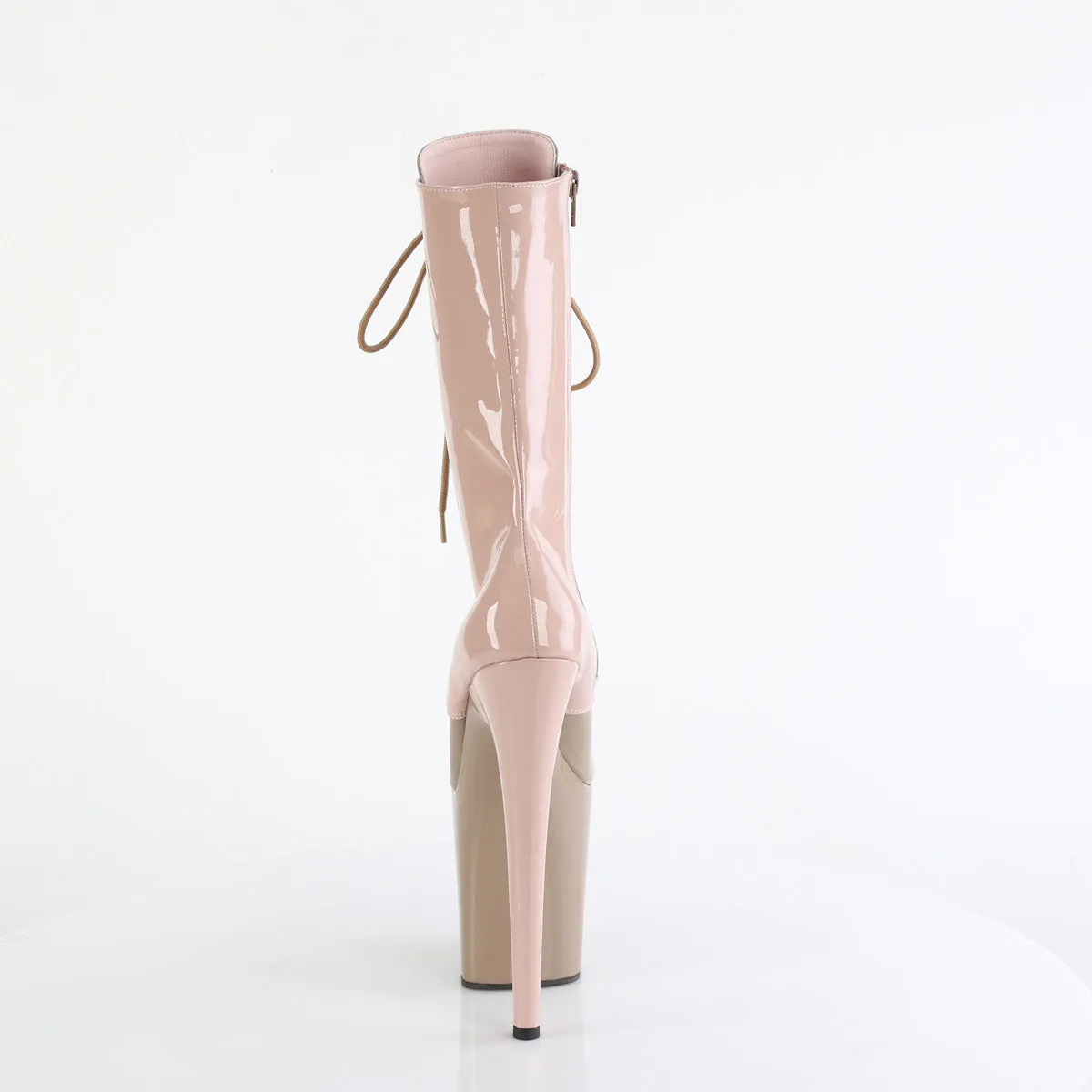 FLAMINGO-1054DC Pleaser Dusty Pink-Sand Pat/Dusty Pink-Sand Sexy Platform Shoes (Pole Dancing Heels)
