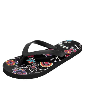 Floral Danseur Flip Flops