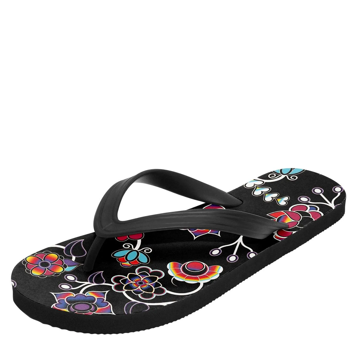 Floral Danseur Flip Flops