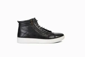 FOOT FEDERATION SNEAKER MID-TOP MENS BOOT BLACK