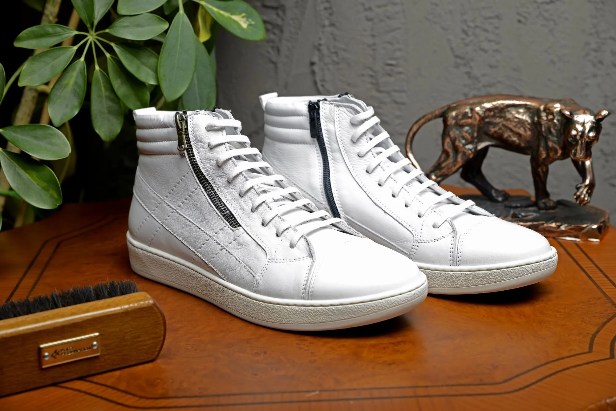 FOOT FEDERATION SNEAKER MID-TOP MENS BOOT WHITE