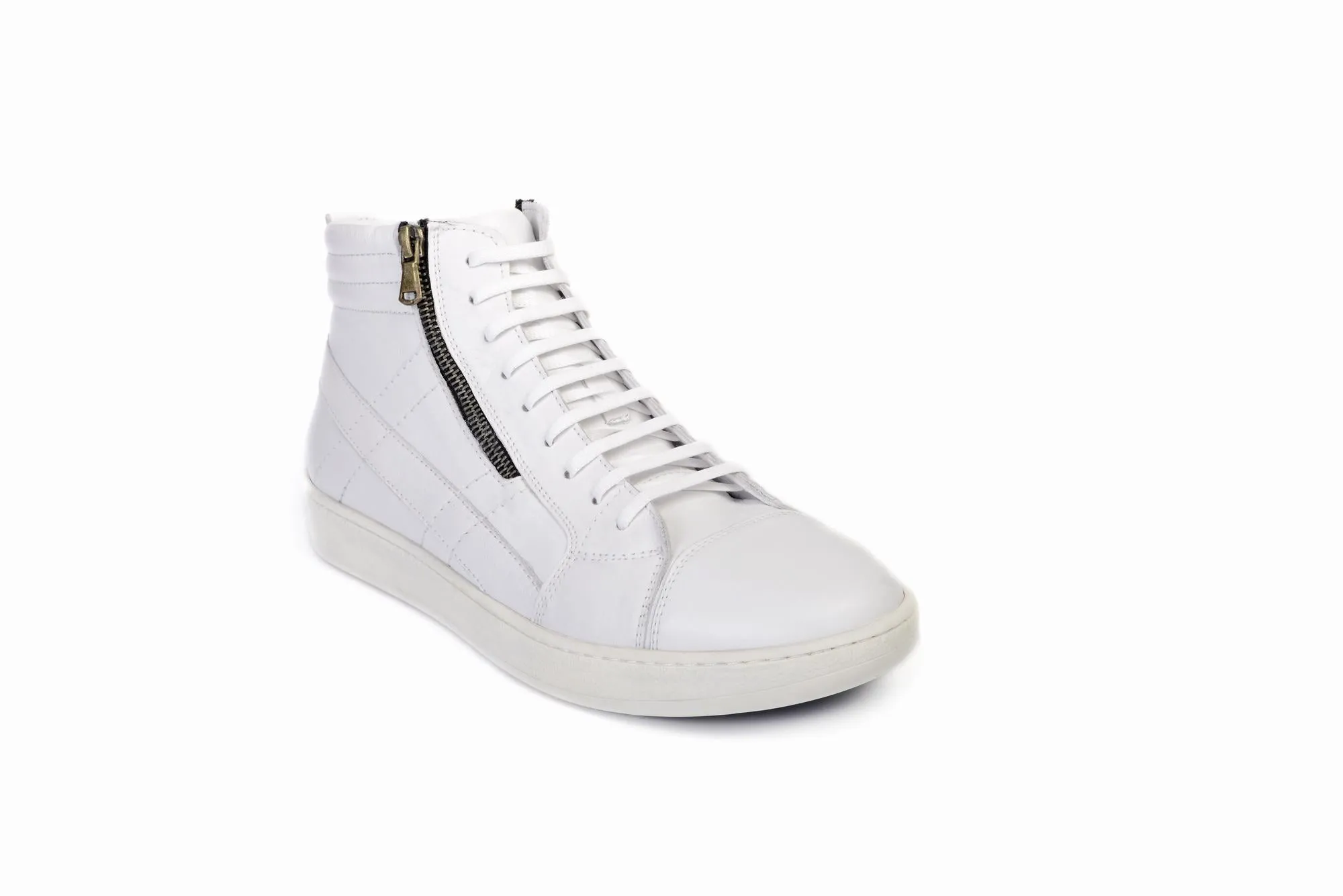 FOOT FEDERATION SNEAKER MID-TOP MENS BOOT WHITE