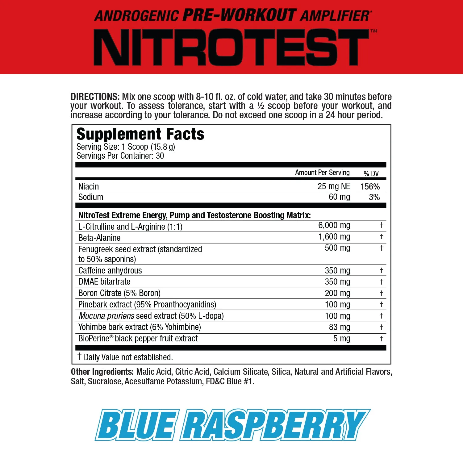 Gen Iron: NitroTest - 2-in-1 Pre-workout   Test Booster