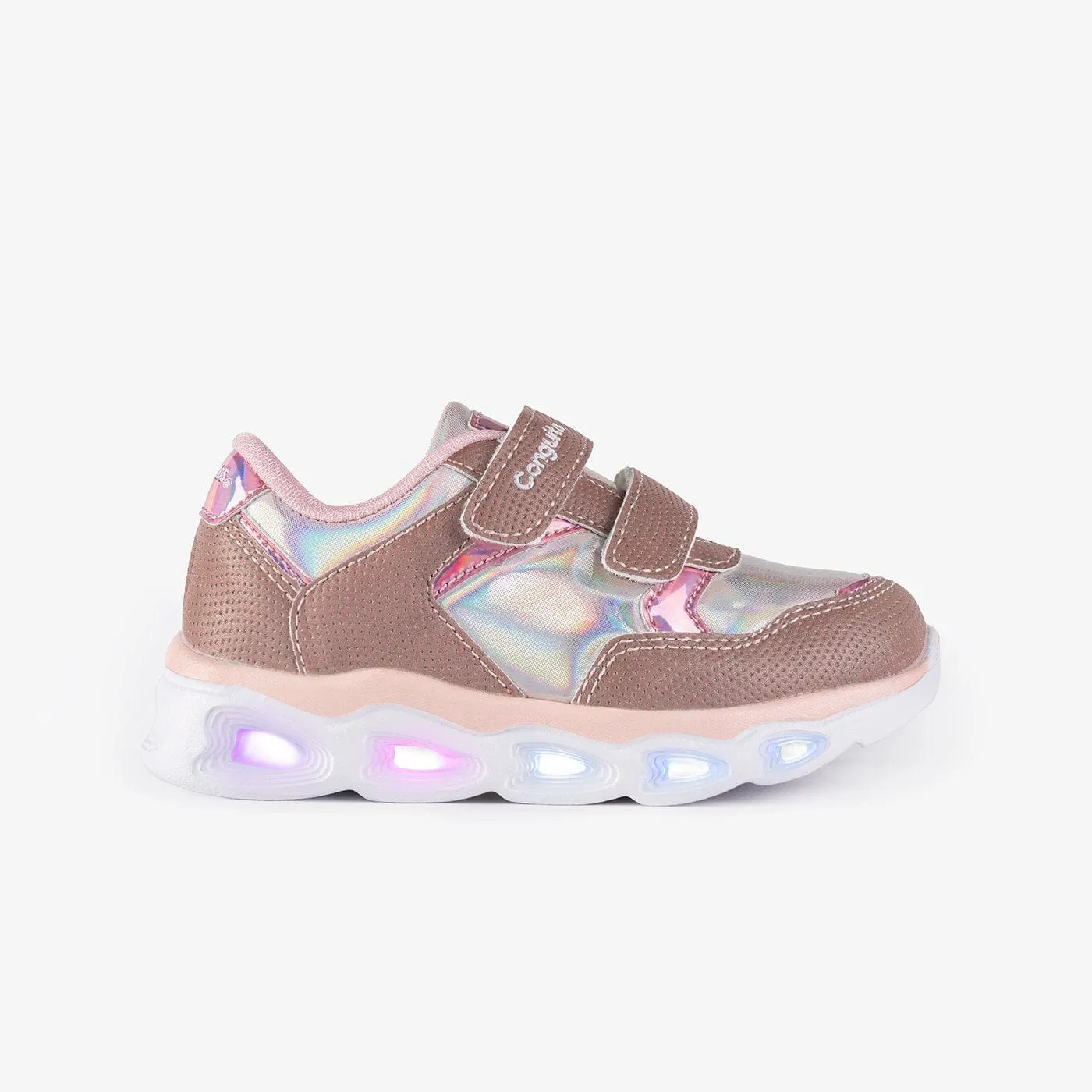 Girl's Light Up and Reflectant Sneakers