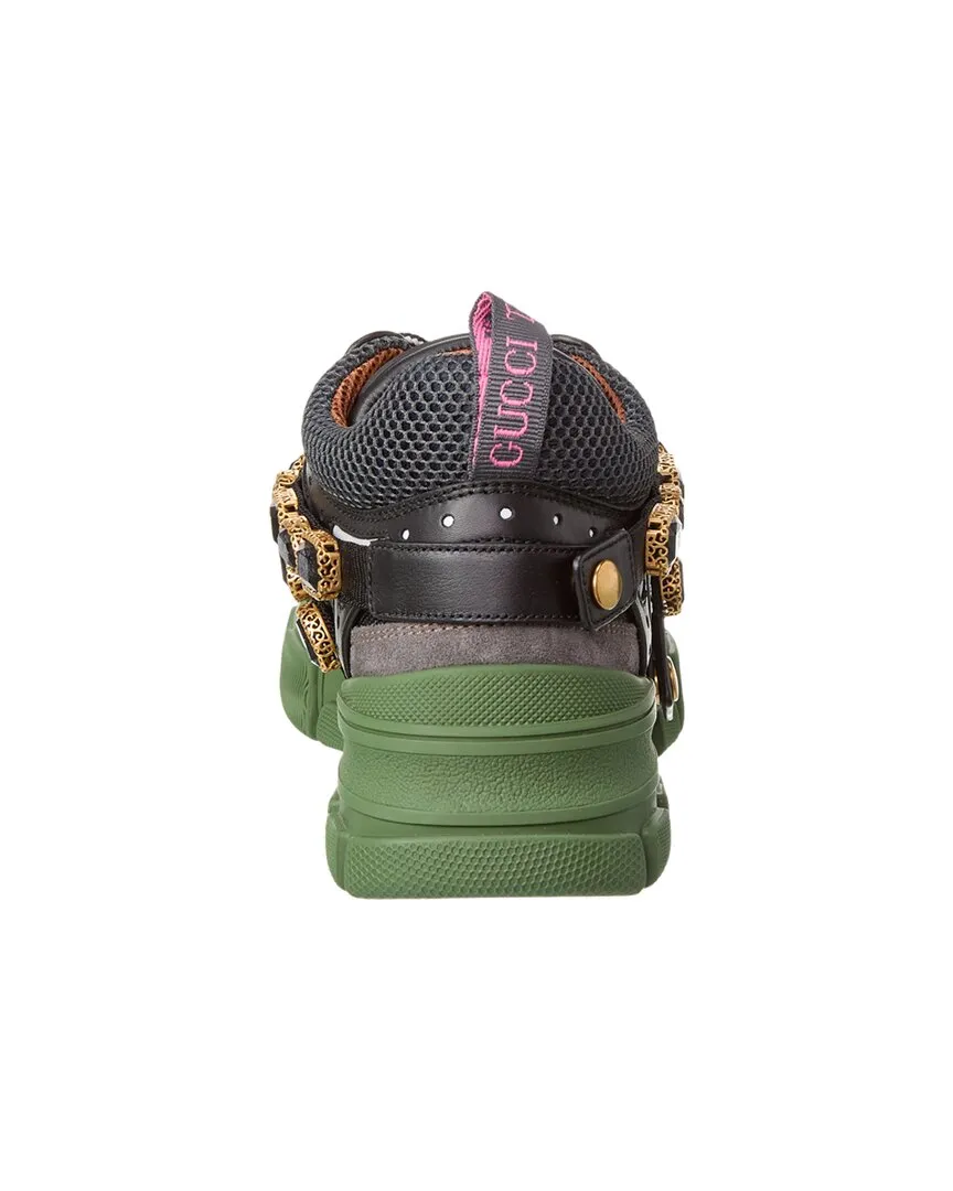 Gucci Flashtrek Leather & Mesh Sneaker