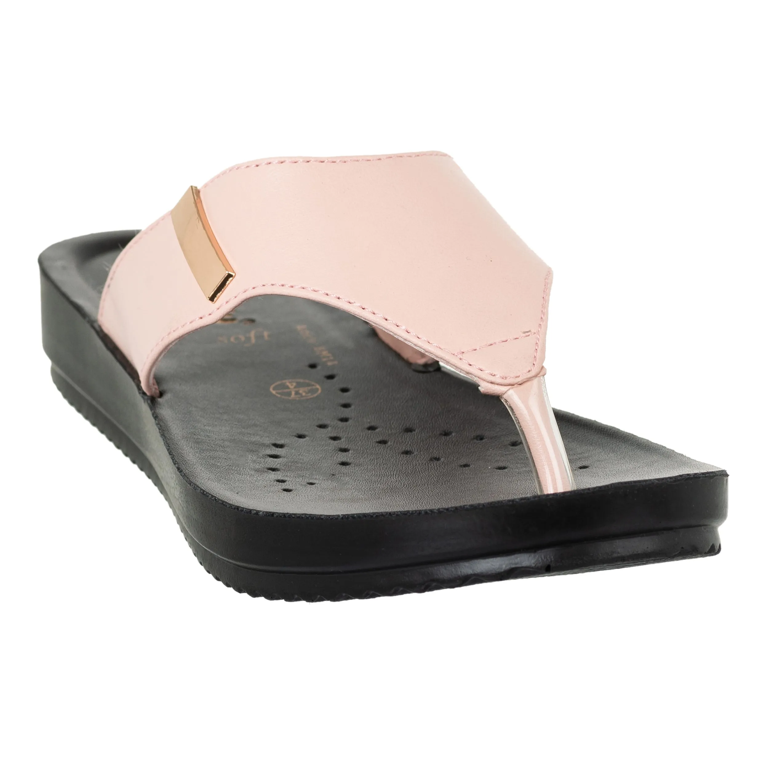 Inblu Women Pink Thong Style Sandal with Slip-On Closure (BM14_N.PINK)