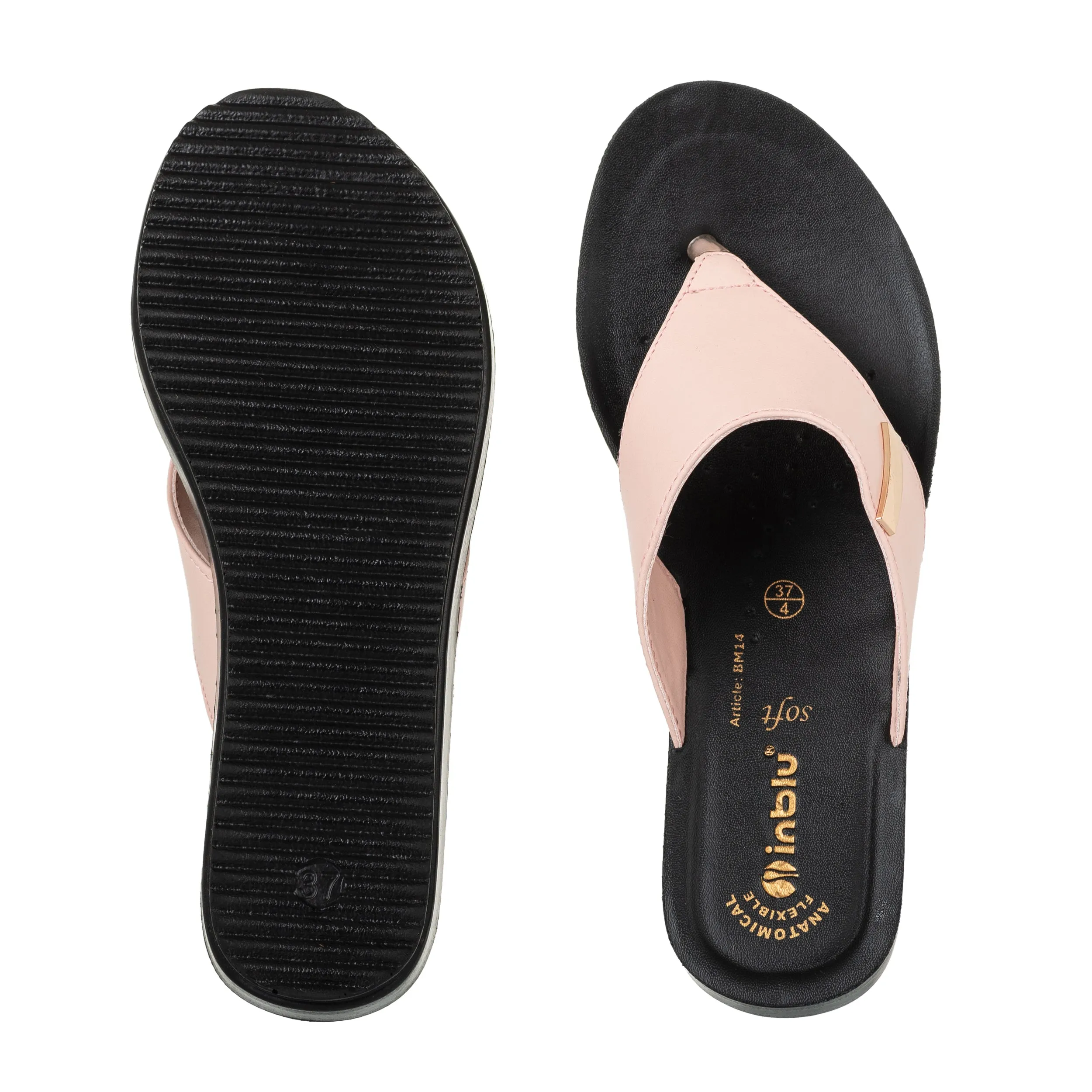 Inblu Women Pink Thong Style Sandal with Slip-On Closure (BM14_N.PINK)
