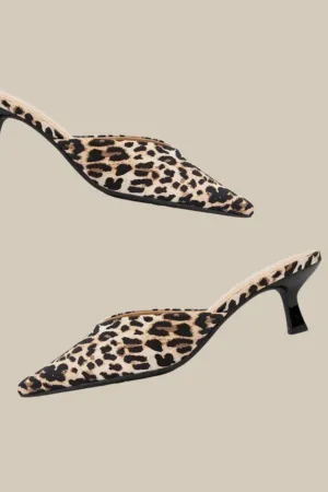 Javana V-Cut Topline Pointed-Toe Kitten Heels