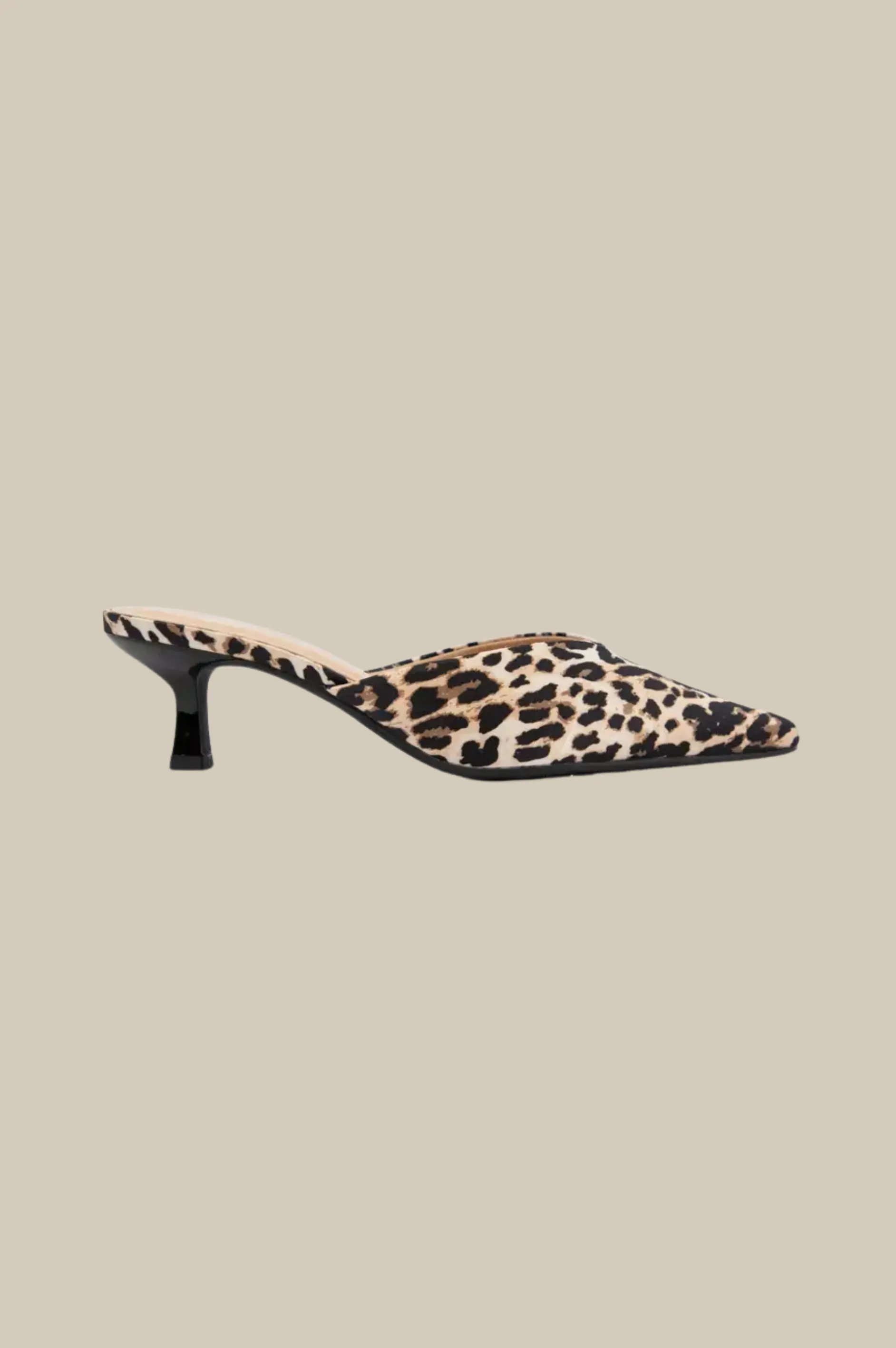 Javana V-Cut Topline Pointed-Toe Kitten Heels