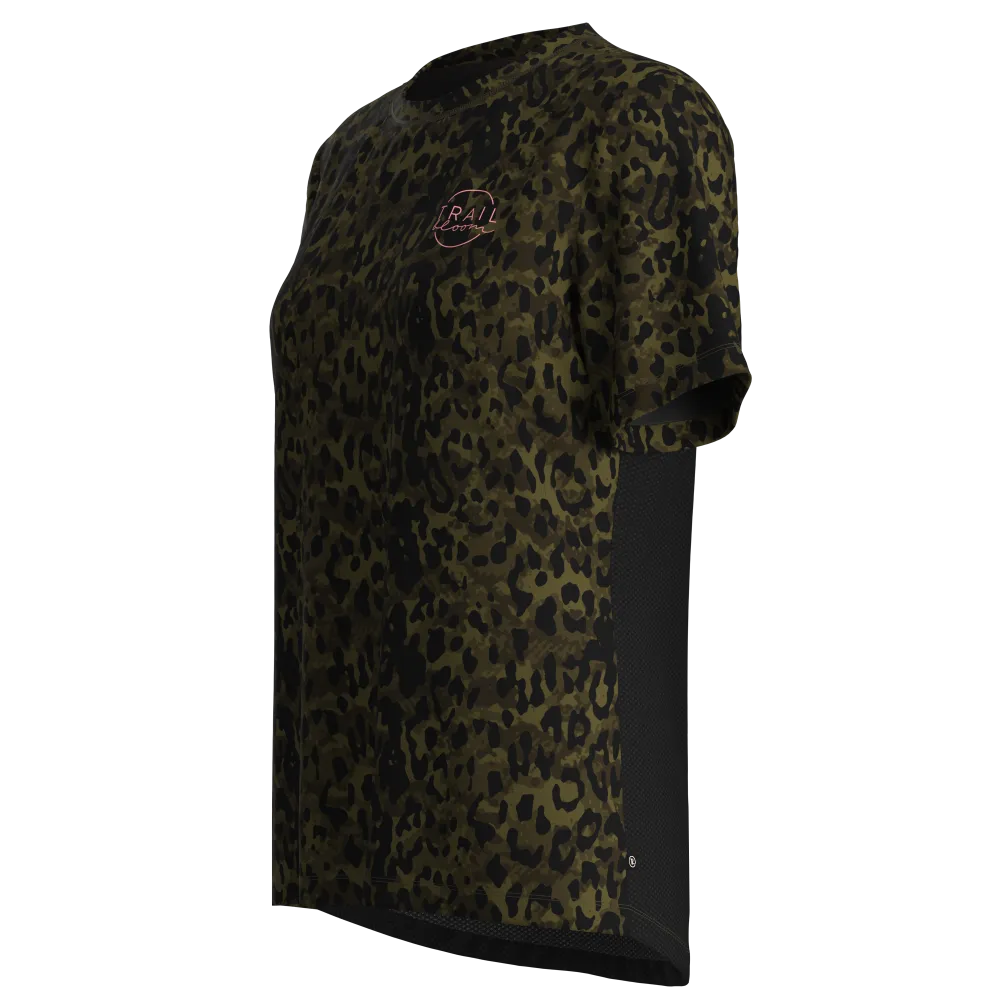 Ladies MTB Jersey - Short Sleeve Animal Print