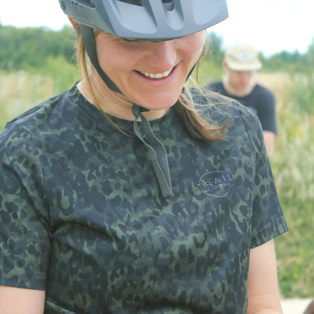 Ladies MTB Jersey - Short Sleeve Animal Print