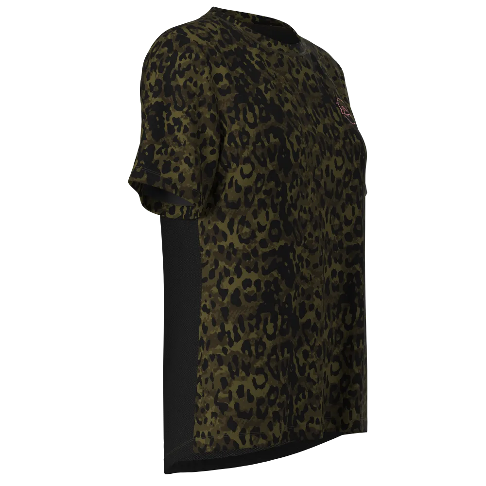 Ladies MTB Jersey - Short Sleeve Animal Print